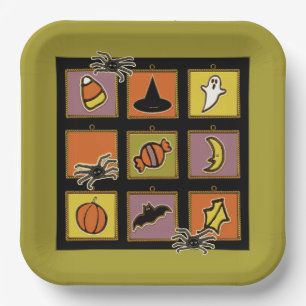 Assiettes En Carton Joli Halloween