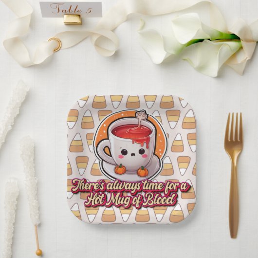 Assiettes En Carton Joli Halloween ! 👻 (Mariage)