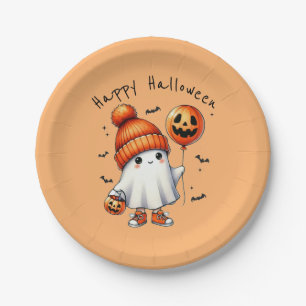 Assiettes En Carton Joli Halloween Plaque de papier de partie d'Hallow