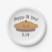 Assiettes En Carton Joli Joyeux Pi Day ! (Devant)