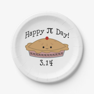 Assiettes En Carton Joli Joyeux Pi Day !