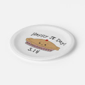 Assiettes En Carton Joli Joyeux Pi Day ! (Angle)