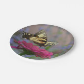 Assiettes En Carton Joli papillon à queue noire (Angle)