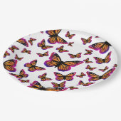 Assiettes En Carton Joli papillon aquarelle élégant (Angle)