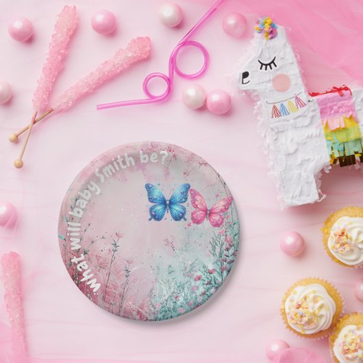 Assiettes En Carton joli papillon Genre Revela Party jardin (Fête)