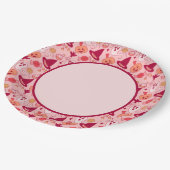 Assiettes En Carton Joli Pastel rose d'Halloween (Angle)