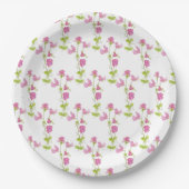 Assiettes En Carton Joli Pea Rose Sweet Pea Flower Art (Devant)
