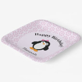 Assiettes En Carton Joli Penguin d'anniversaire (Angulaire)