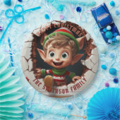 Assiettes En Carton Joli Petit Elfe Noël 3D (Fête)