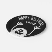 Assiettes En Carton Joli Petit Monster Personnalisé Garçons Anniversai (Angle)