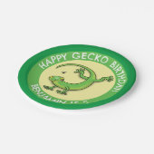 Assiettes En Carton Joli plaisir personnalisé gecko dessin animé d'ann (Angle)