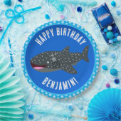 Assiettes En Carton Joli requin baleine fête personnalisée (Fête)