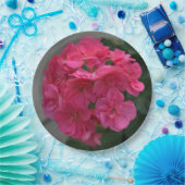 Assiettes En Carton Joli Rose Geranium Floral (Fête)