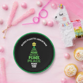 Assiettes En Carton Joli sapin vert de Noël (Fête)