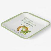 Assiettes En Carton Joli Shamrock  St Patrick's Day Baby shower (Angulaire)
