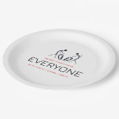 Assiettes En Carton Joli, Silhouette Cocotiers Motif Noël (Angle)