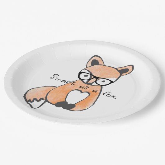 Assiettes En Carton Joli Smart Fox (Angle)