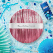 Assiettes En Carton Joli Tinsel De Glam Rose (Fête)