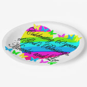 ASSIETTES EN CARTON JOLIE 60E ANNIVERSAIRE DONS DE PAIX (Angle)