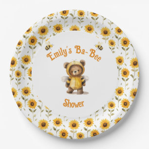 Assiettes En Carton Jolie Bee Bear Ba-Bee Douche au miel