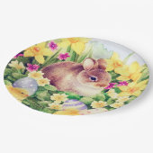 Assiettes En Carton Jolie fête de Pâques (Angle)