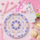 Assiettes En Carton Jolie fille amusante rose violet Anniversaire Star (Fête)