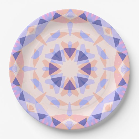 Assiettes En Carton Jolie fille amusante rose violet Anniversaire Star (Devant)