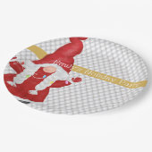 Assiettes En Carton Jolie fille de Noël Gnome Personnalisé (Angle)