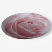 Assiettes En Carton Jolie fleur de rose (Angle)