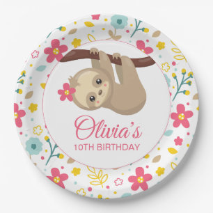 Assiettes En Carton Jolie Fleur Parfum Anniversaire
