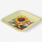 Assiettes En Carton Jolie lecture fox livre ou club party (Angulaire)