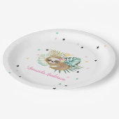 Assiettes En Carton Jolie machine à dormir, Étoiles, Princesse (Angle)