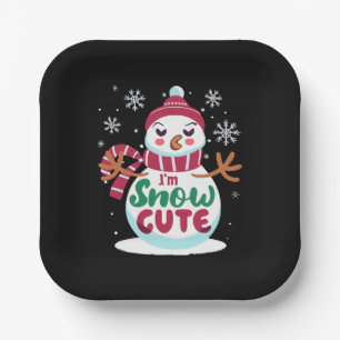 Assiettes En Carton Jolie neige ! Embrassez le charme hivernal de Noël