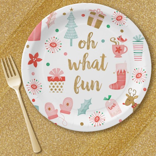 Assiettes En Carton Jolie Oh Quelle Fun Noël Fun