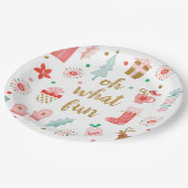Assiettes En Carton Jolie Oh Quelle Fun Noël Fun (Angle)
