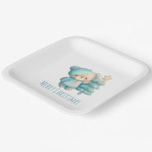 Assiettes En Carton Jolie Ours et Noël (Angulaire)