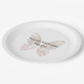 Assiettes En Carton Jolie Papillon rose ailes Anniversaire (Angle)