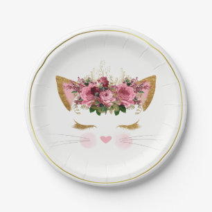 Assiettes En Carton Jolie plaque à papier de Kitty