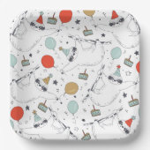 Assiettes En Carton Jolie plaque papier d'anniversaire (Recto)