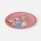 Assiettes En Carton Jolie Princesse & Castle texte modifiable (Angle)