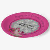 Assiettes En Carton Jolie Unicorne Personnalisée Photo Anniversaire (Angle)