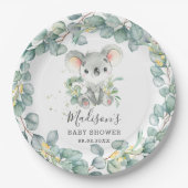 Assiettes En Carton Jolie verdure Koala Baby Boy Shoy Anniversaire (Devant)