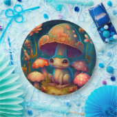 Assiettes En Carton Jolies elfes mignonnes jouent sous la pilule ronde (Fête)