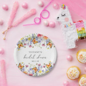 Assiettes En Carton Jolies Fleurs Sauvages Papillons Fête de Mariage F (Fête)