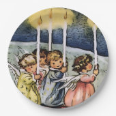 Assiettes En Carton jolis anges (Devant)