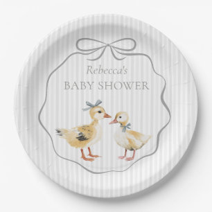 Assiettes En Carton Jolis petits canetons des bois aquarelle Shower po