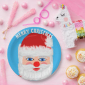 Assiettes En Carton Jolly Père Noël Joyeux Noël (Fête)