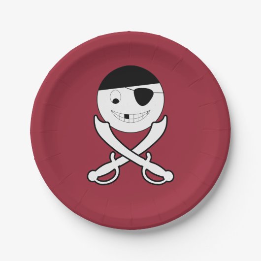 Assiettes En Carton Jolly roger convivial (Devant)