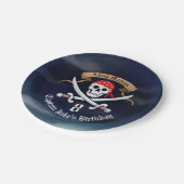 Assiettes En Carton Jolly roger Pirate fête d'anniversaire (Angle)