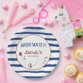 Assiettes En Carton Jolly roger Pirate fête d'anniversaire (Fête)